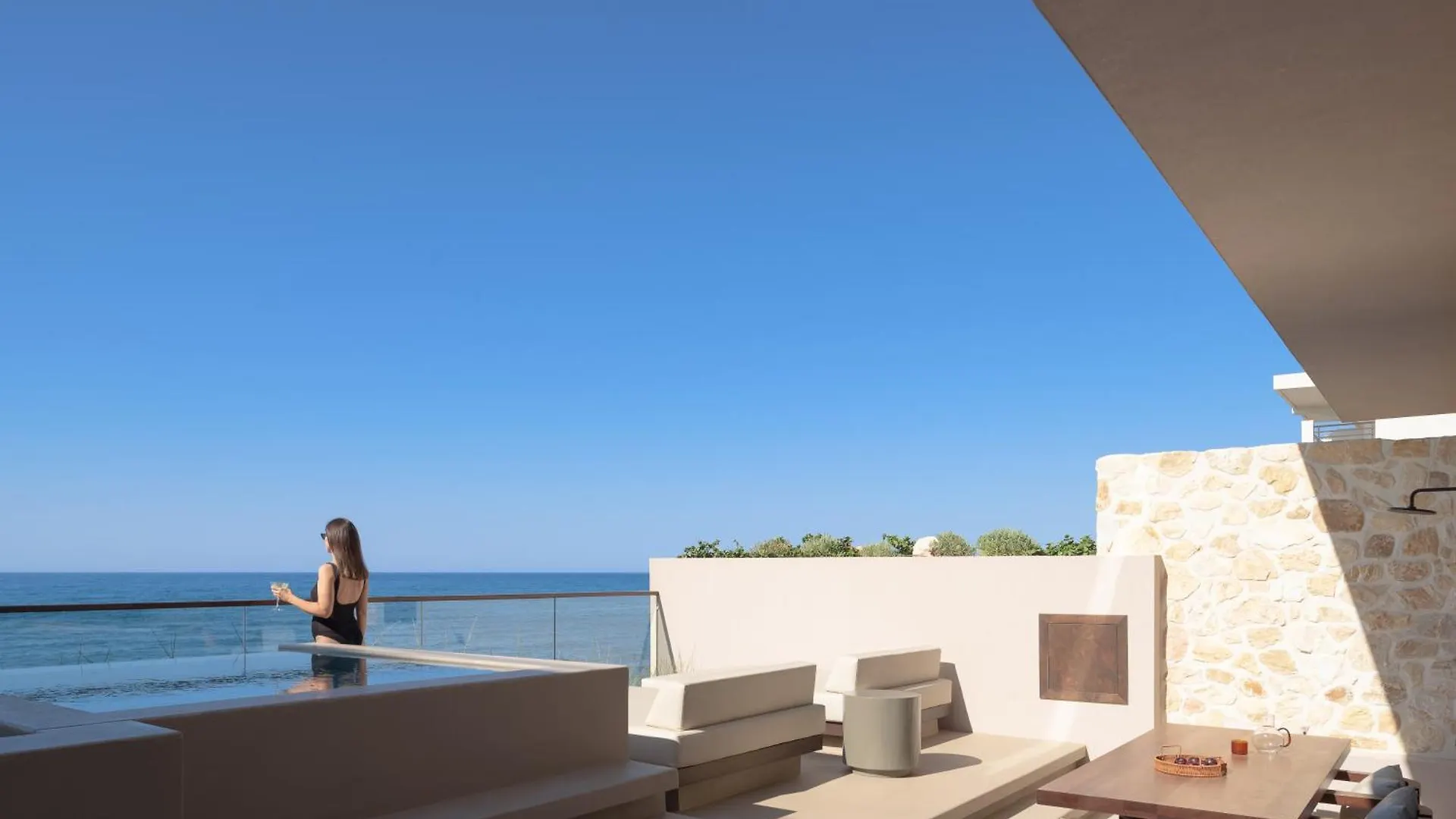 Daire Kimata Beachfront Retreats, With Private Plunge Pools, By Thinkvilla Resmo Yunanistan